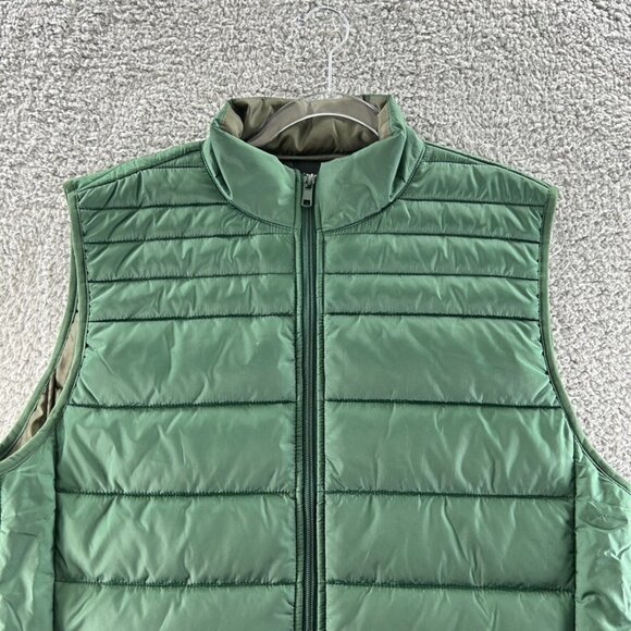 Fielder Bonobos Vest  Men's Size Size Large Green  Quilted Zipper Snap Button - Picture 3 of 16